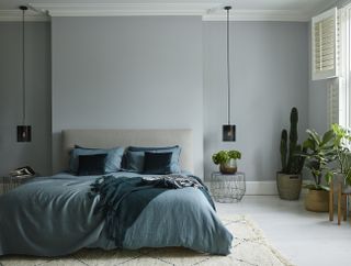 moody bedroom lighting scheme