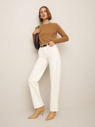 Rowe Mid Rise Relaxed Straight Jeans