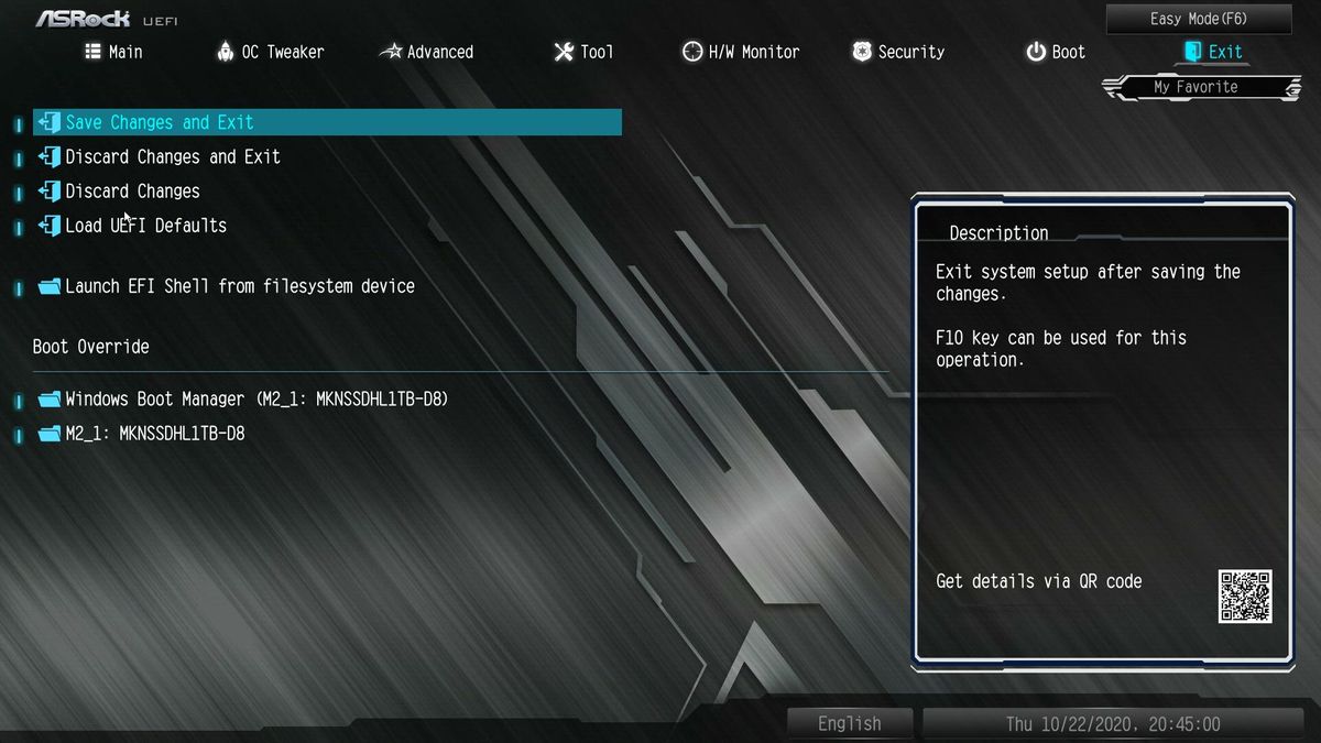 ASRock Z490M Pro4 BIOS