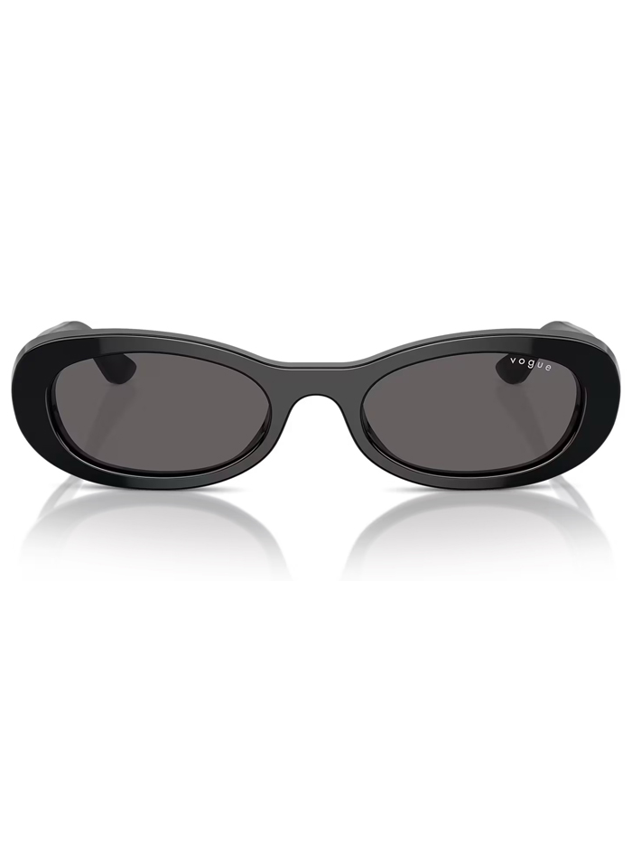 Oval-Frame Sunglasses