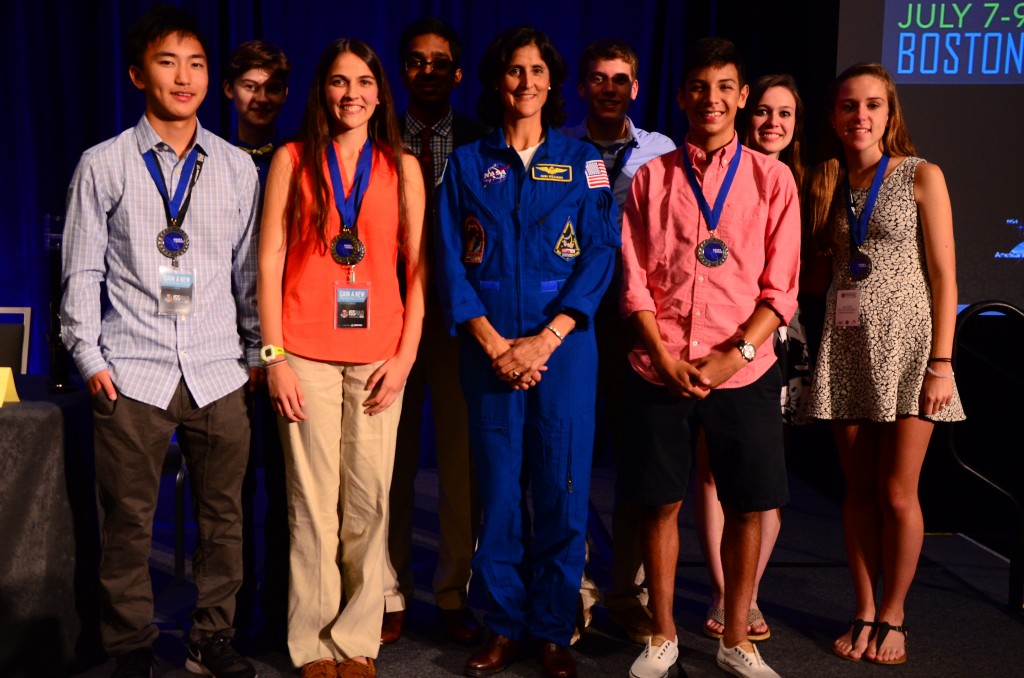 Anna-Sophia Boguraev, 16, of Bedford, New York, won the first ever Genes in Space contest for student experiments on the International Space Station. 