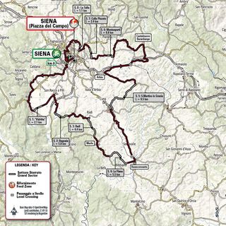 Strade Bianche Women - Map