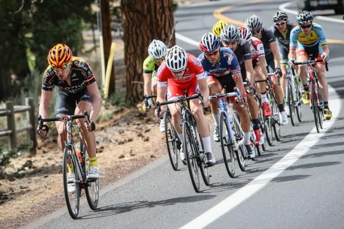 The final mens break held onto its gap into the final climb