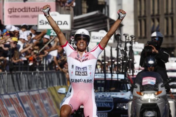 Alberto Contador (Saxo Bank-SunGard) wins the Giro.