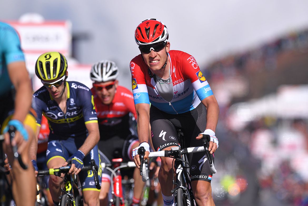 Bob Jungels rode into the race lead on stage 4 of the Giro d'Italia.
