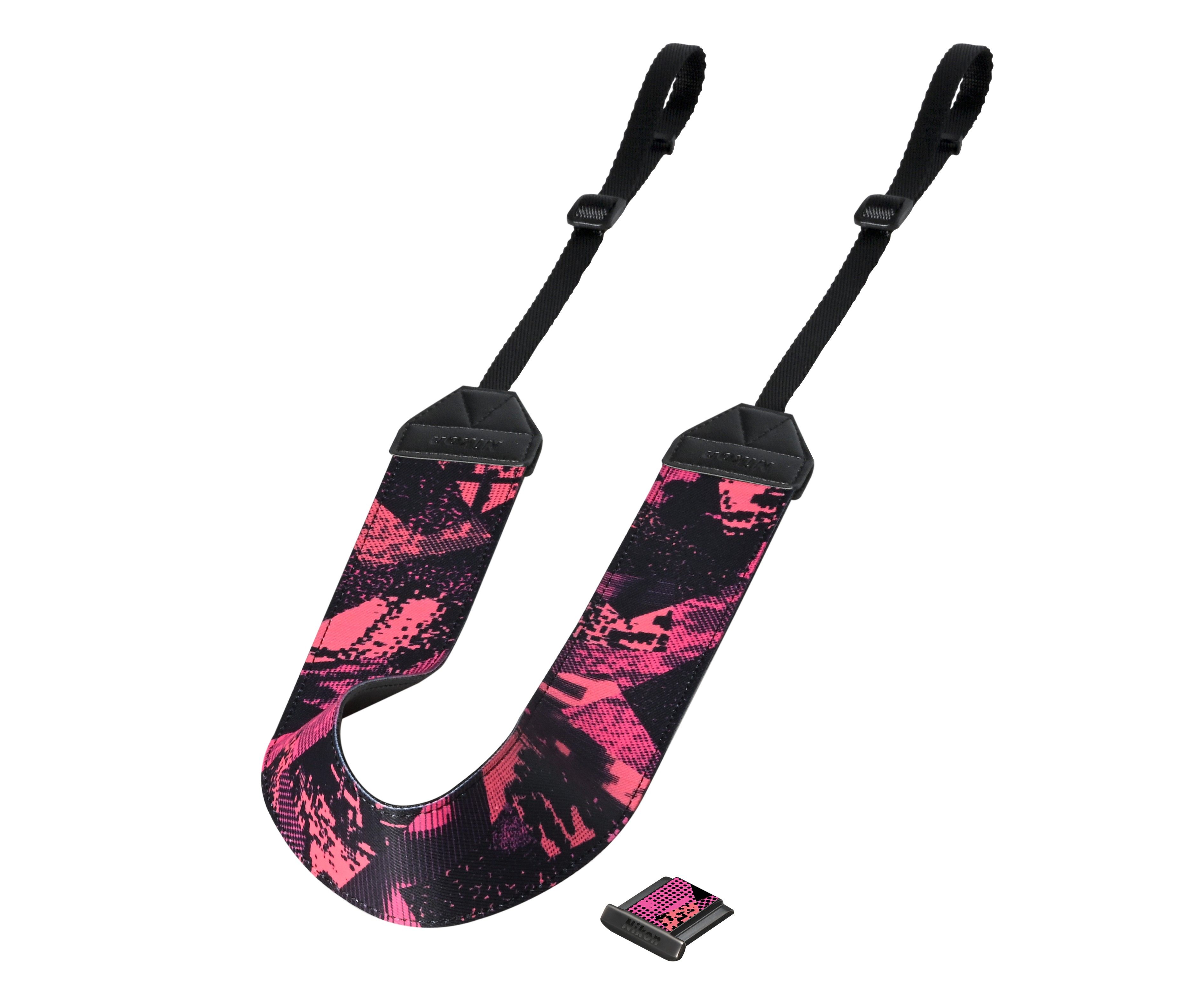 A limited edition camera strap with matching cover inspired by Nikon's partnership with Salt NYC