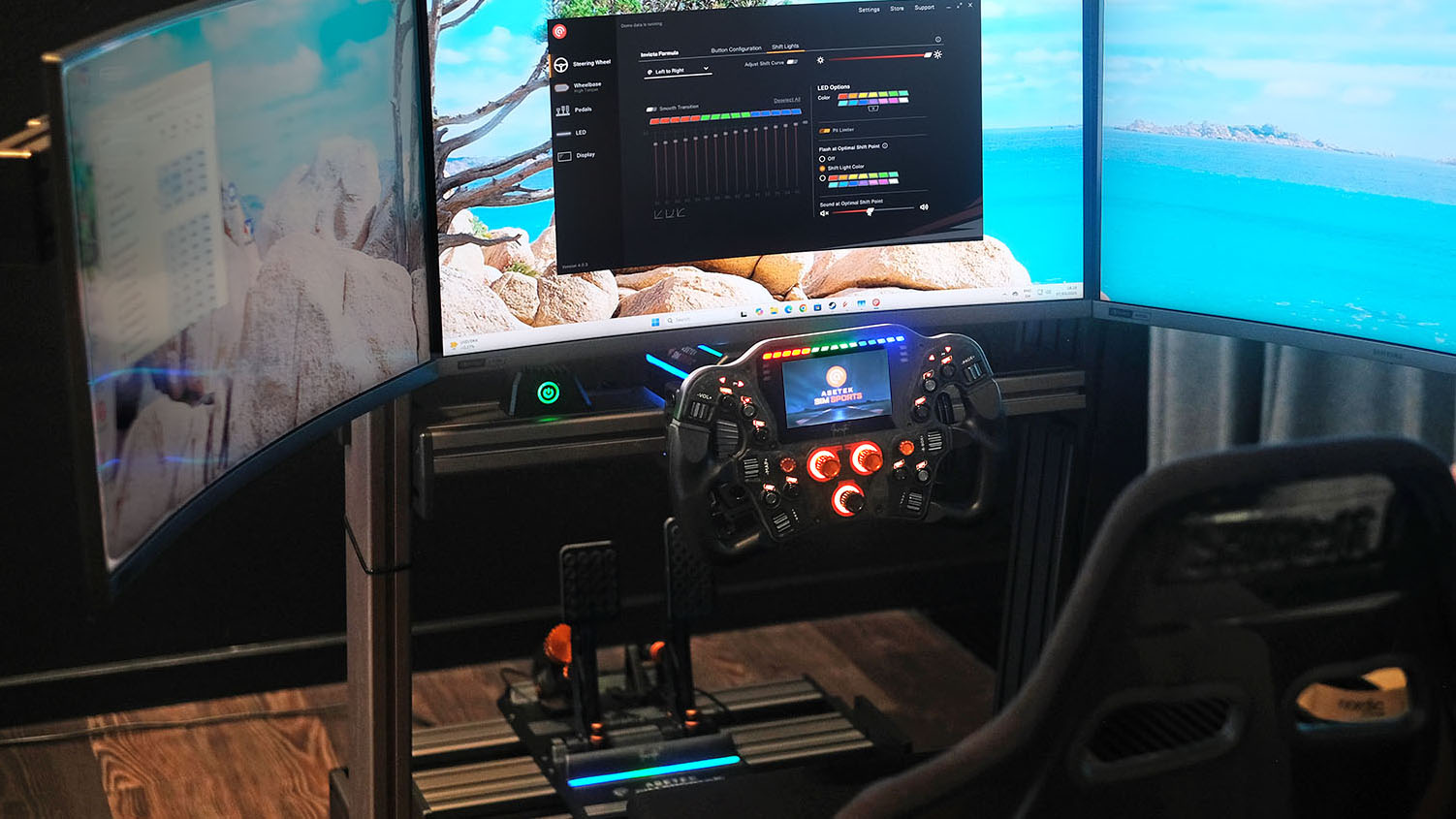 Asetek racing wheel