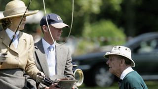 Penelope Knatchbull and Prince Philip carriage driving