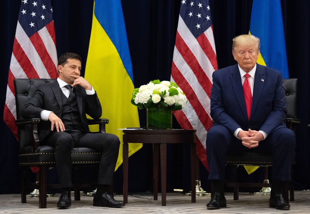 Trump and Zelensky. 