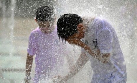 The Northeast U.S. isn&amp;#039;t the only part of the world feeling the heat: In Qingdao, China, temperatures soared to 95 degrees.