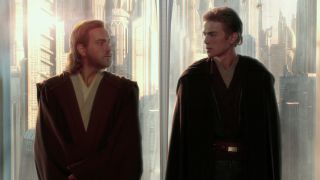 Ewan McGregor and Hayden Christensen in Star Wars: Attack of the Clones