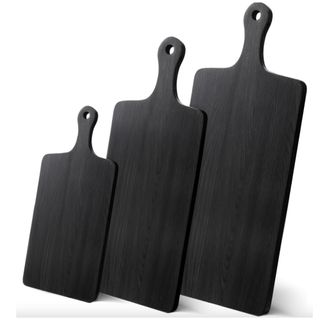 black chopping board set 