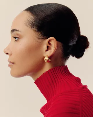 Missoma, Rouje Lucia Dome Hoop Earrings