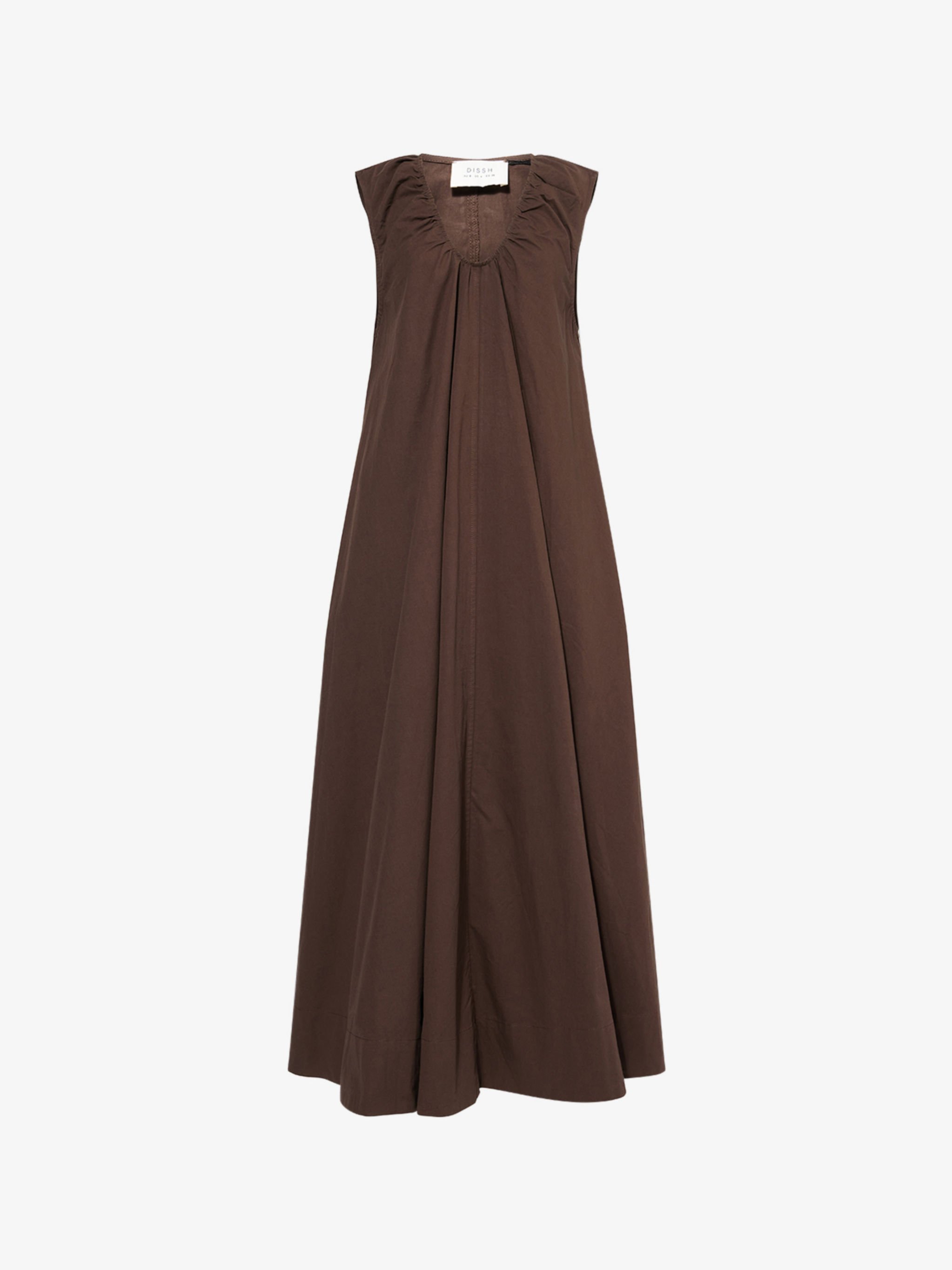 Gabby Flared Cotton-Poplin Midi Dress