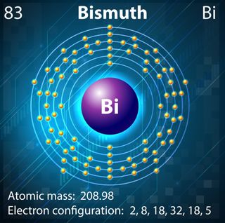 Illustration of the element Bismuth.