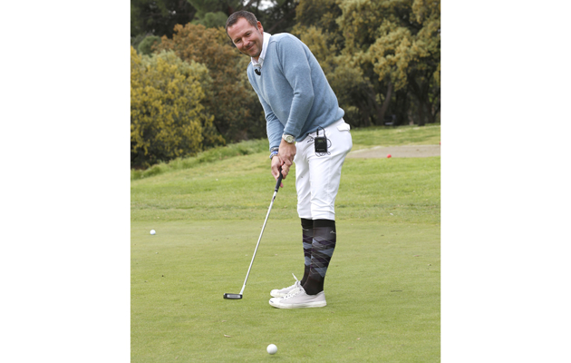 Eric Lamaze portraited at Golf Club de Campo Villa de Madrid
