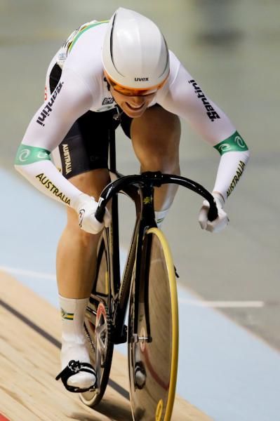 Anna Meares is looking strong