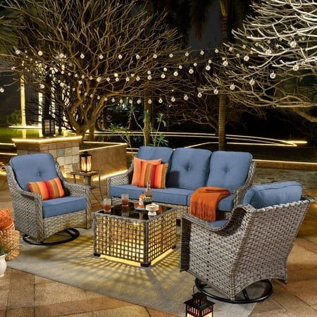 5 Piece Outdoor Patio Furniture Set