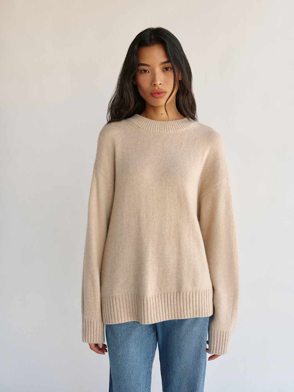 Cove Cashmere Oversized Crew
