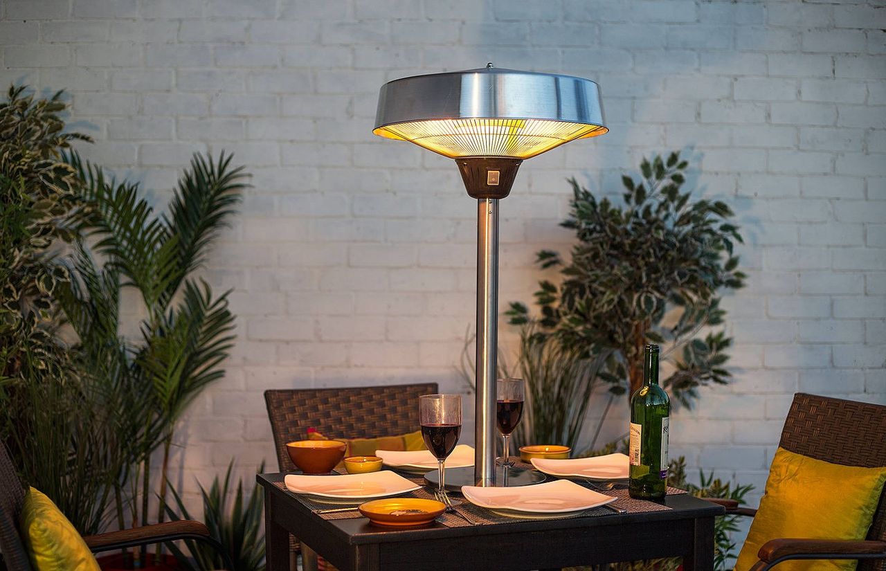 electric patio heaters: La Hacienda Table Top Electric Heater