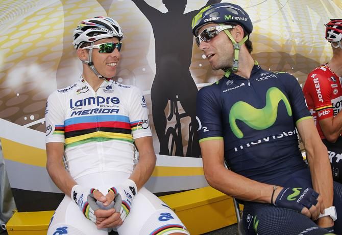Rui Costa and Alejandro Valverde