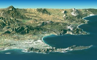 Landsat Image of Cape Town, South Africa