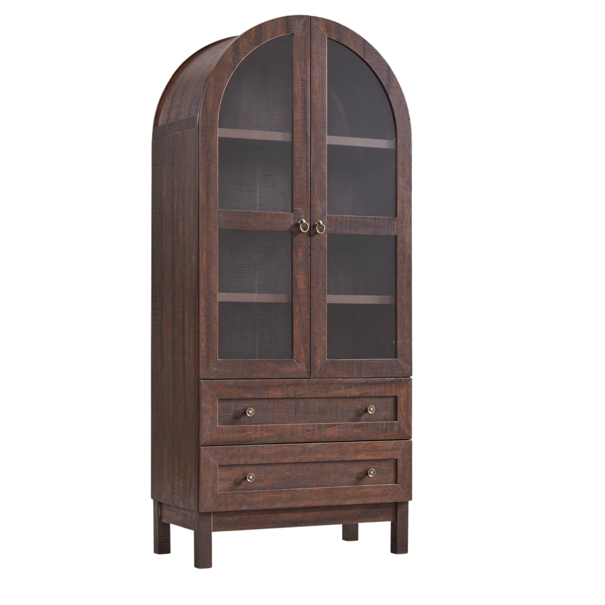 a tall wooden cabinet