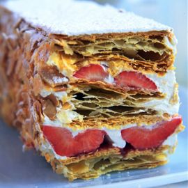Phil Vickery-fresh strawberry millefeuille-phil vickery recipe-strawberry recipes-woman and home