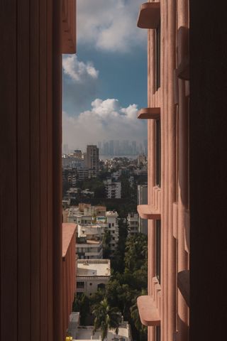 Facade detail on Satguru’s Rendezvous, Mumbai