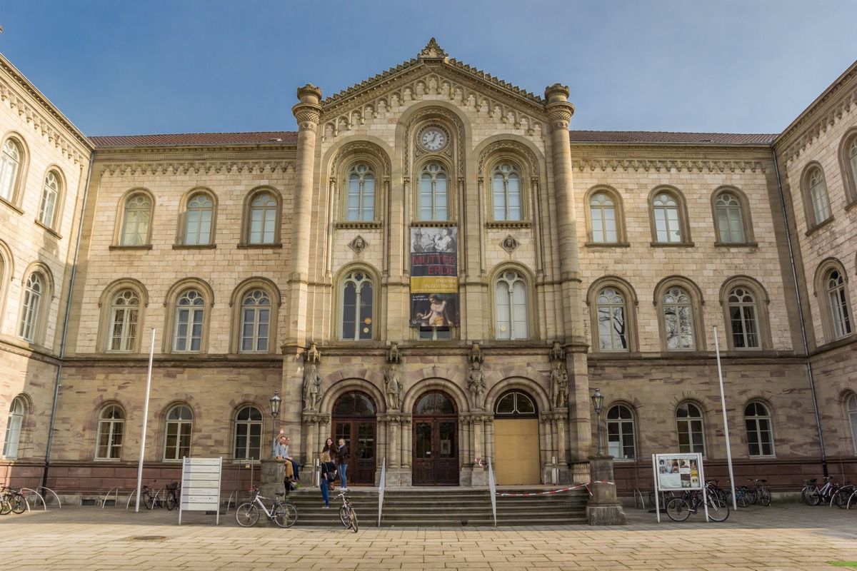 The historical center of Gottingen, Germany.