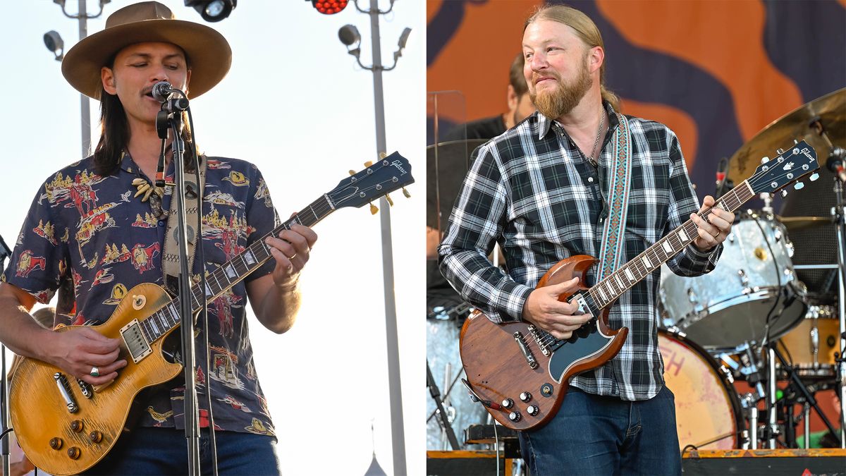 Duane Betts (left) and Derek Trucks perform onstage