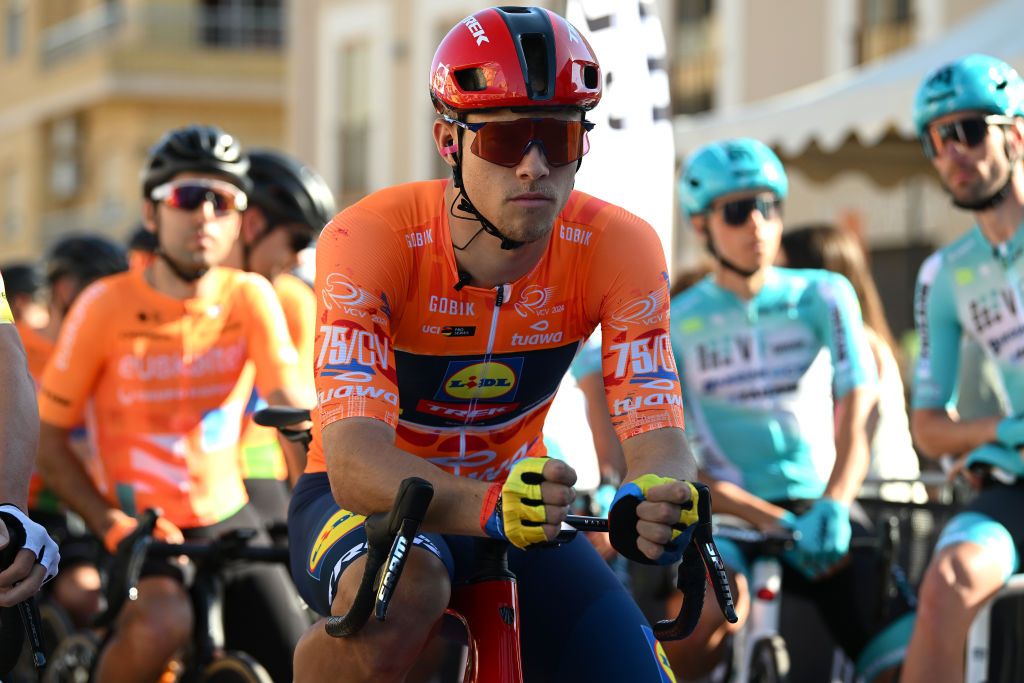 Jonathan Milan in the Volta a la Valenciana points jersey