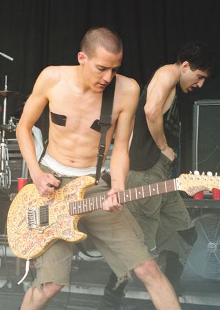 Nine Inch Nails performing at Shoreline Amphitheater in Mountain View Calif. on July 26th 1991.