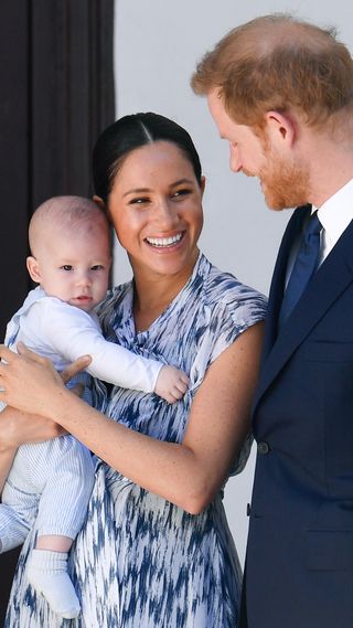 Prince Harry, Meghan Markle and Prince Archie in South Africa, 2019