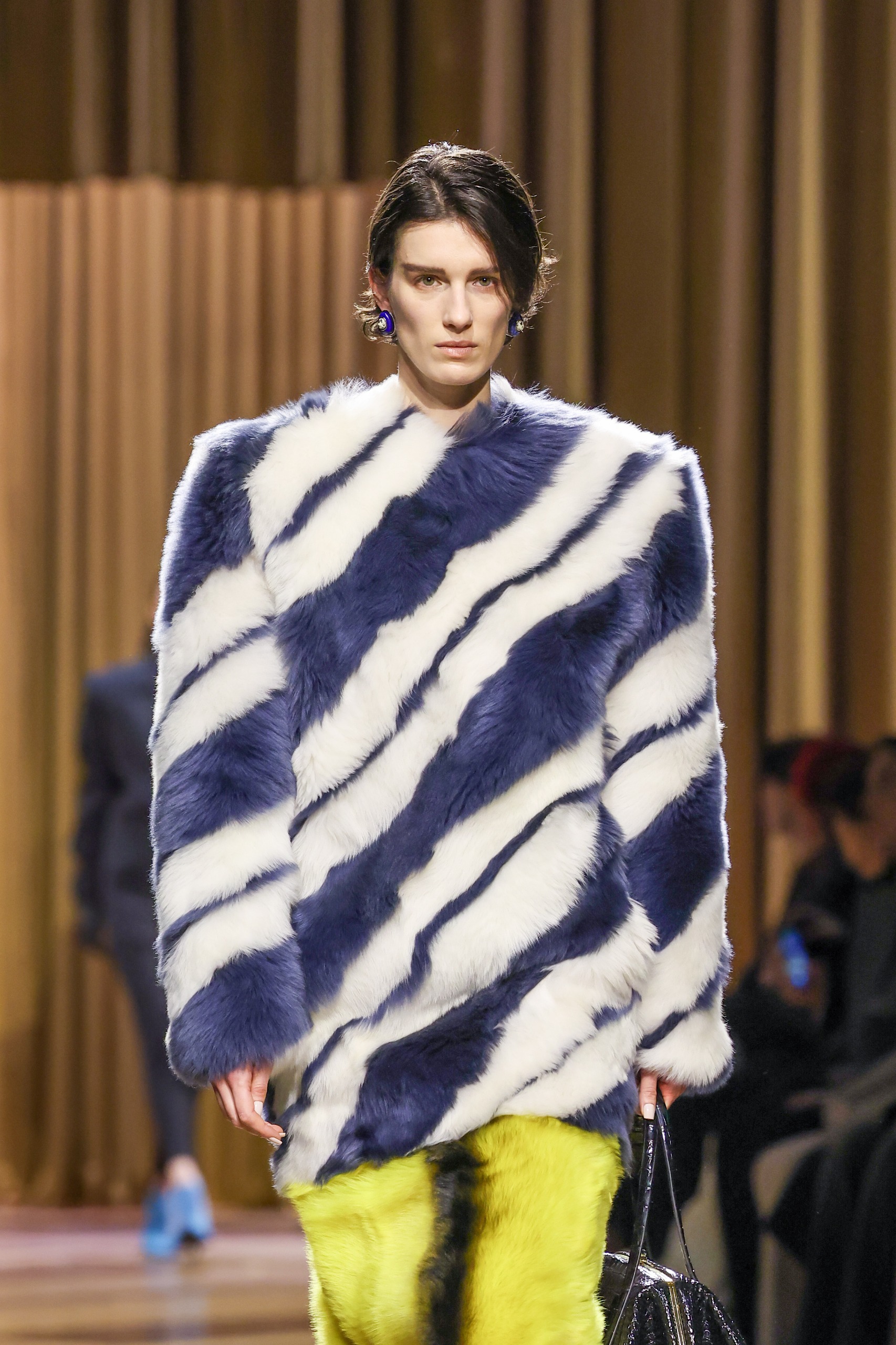 The striped trend on Mugler's Fall 2026 runway