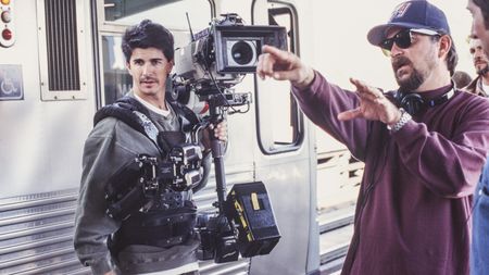 ER -- "The Good Fight" Episode 8 -- Air Date 11/19/1998 -- Pictured: (l-r) David Chameides (Steadicam operator), Christopher Chulack (director) -- Photo by: Chuck Hodes/NBCU Photo Bank