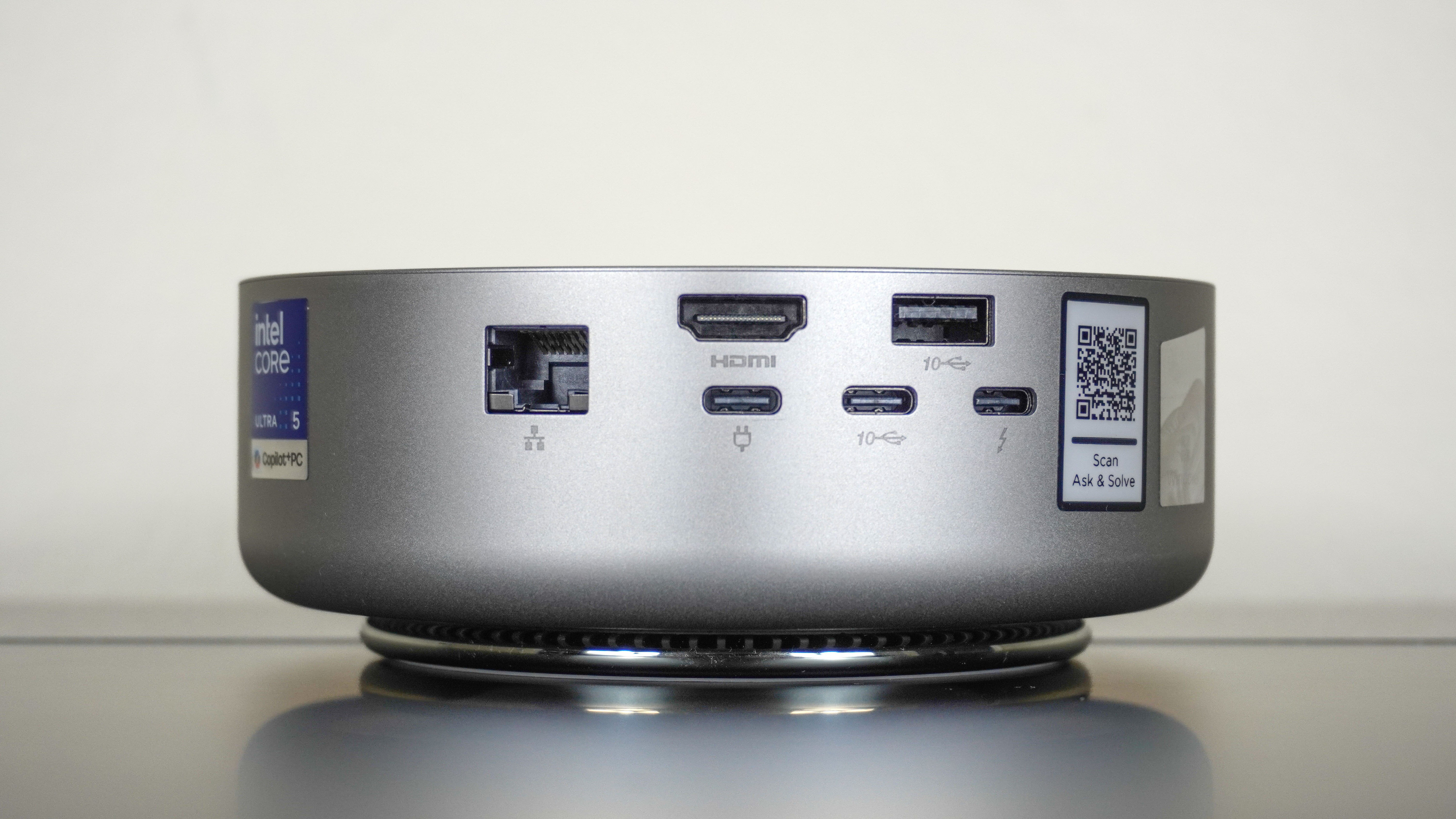 The Lenovo Yoga Mini's rear ports