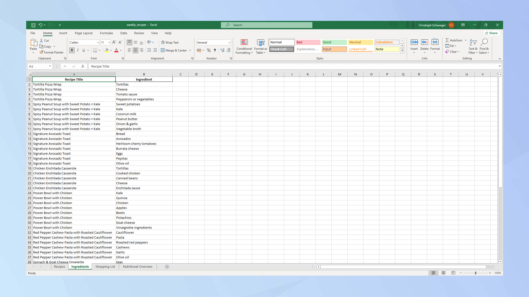 ChatGPT agent recipes