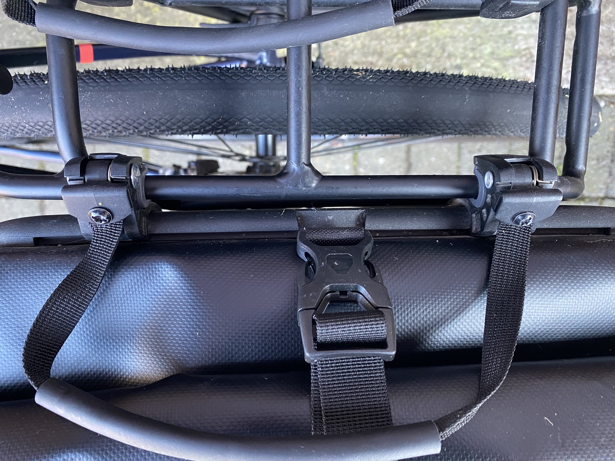 Pannier bag attached to the Ortlieb Quick Rack