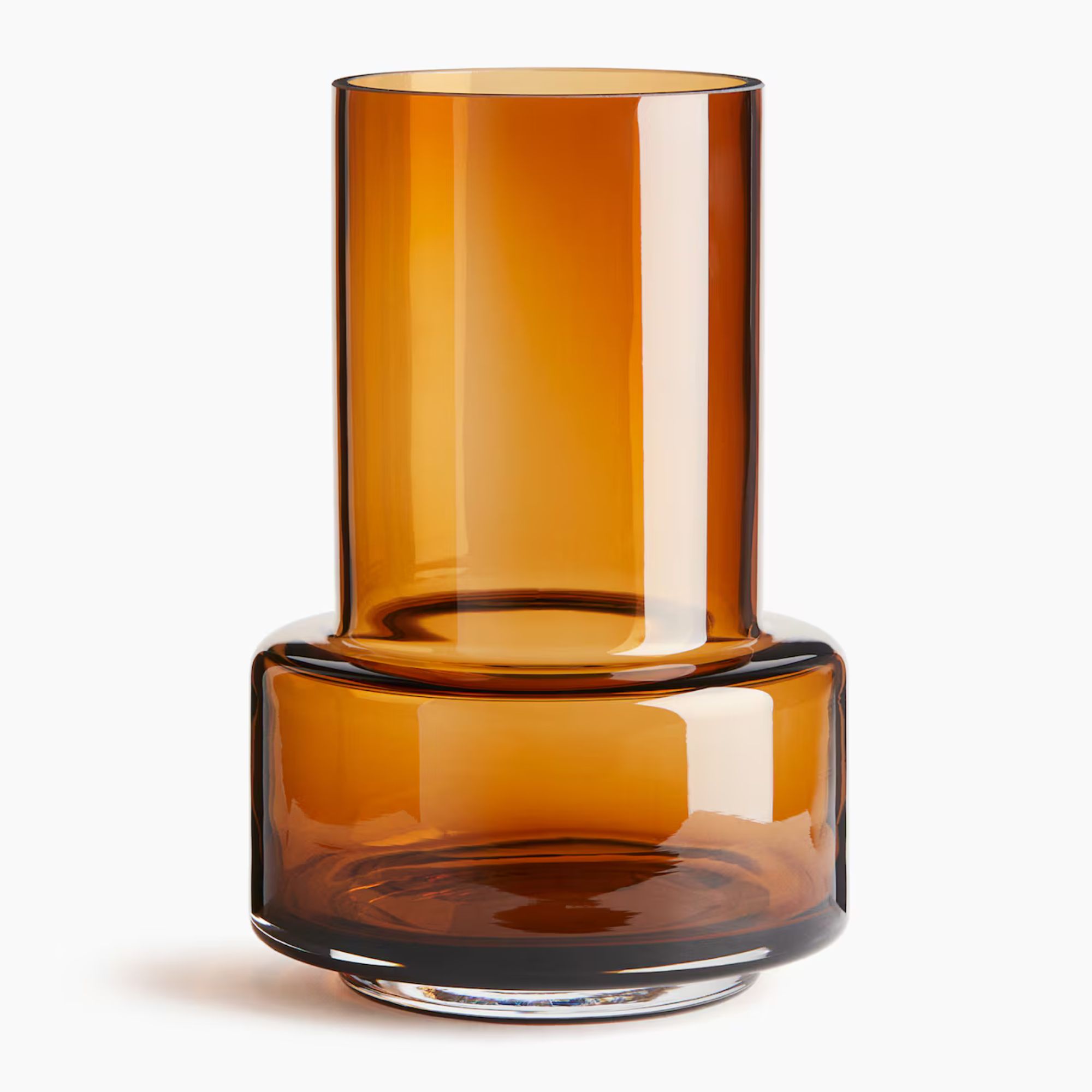 Amber Glass Vase