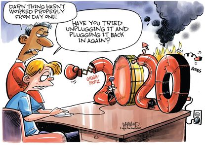 Editorial Cartoon U.S. 2020 coronavirus George Floyd&nbsp;