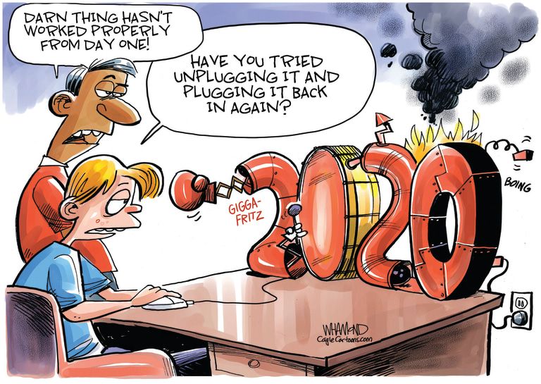 Editorial Cartoon U.S. 2020 coronavirus George Floyd&amp;amp;nbsp;