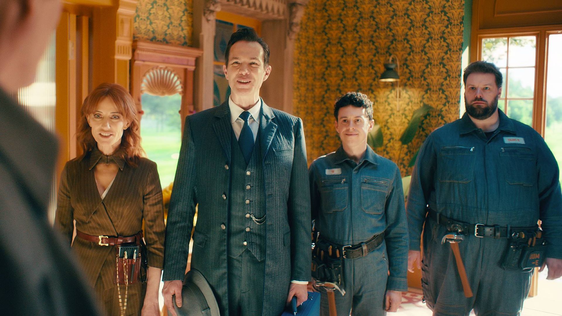 Orla Brady, James D'Arcy, Johnathan Sayer, and Henry Lewis in 