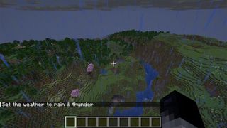 Minecraft commands bar