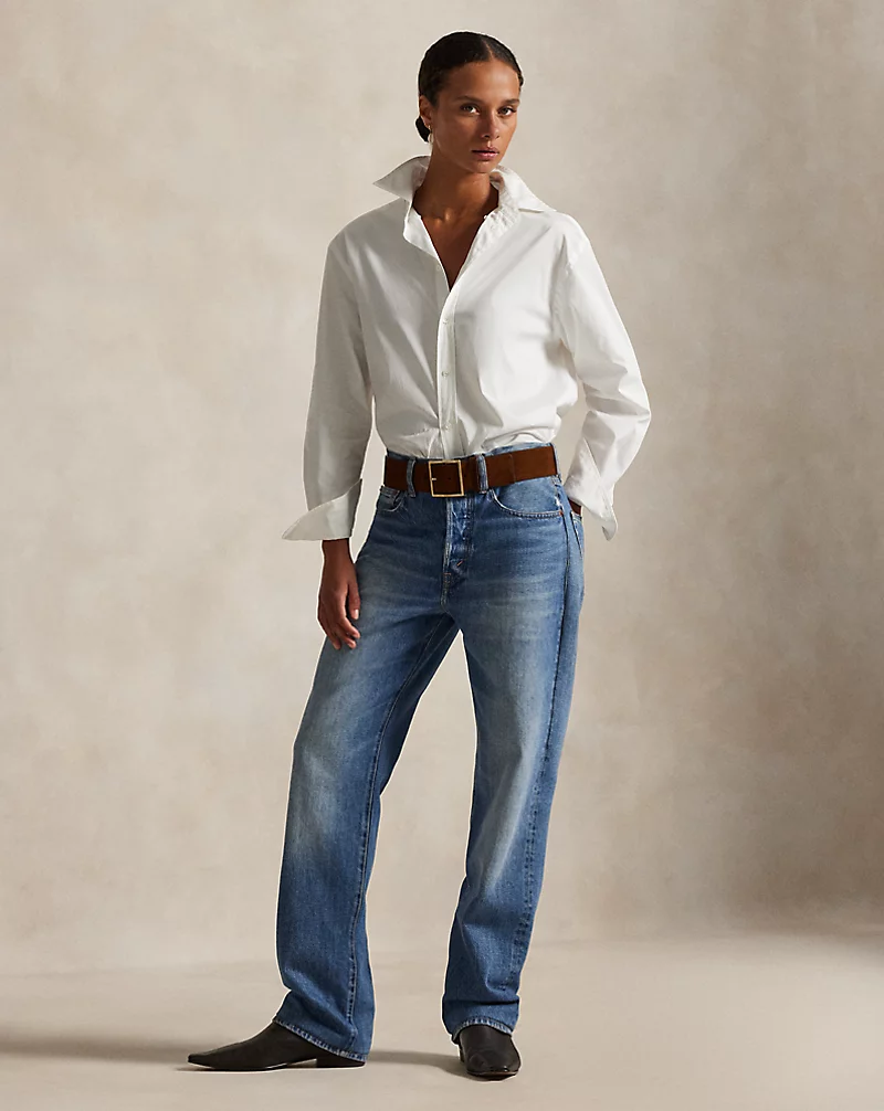 High Rise Relaxed Straight Jean