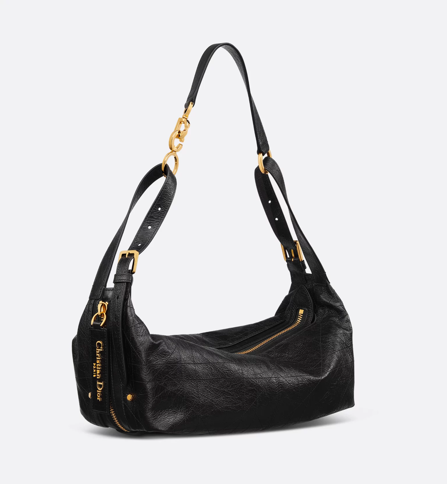Dior, Medium D-Journey Bag in Crinkled Calfskin
