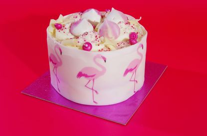 tesco flamingo cake