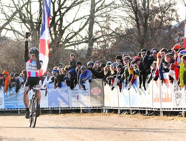 Jeremy Powers (Rapha Focus) was quite emotional at the finish