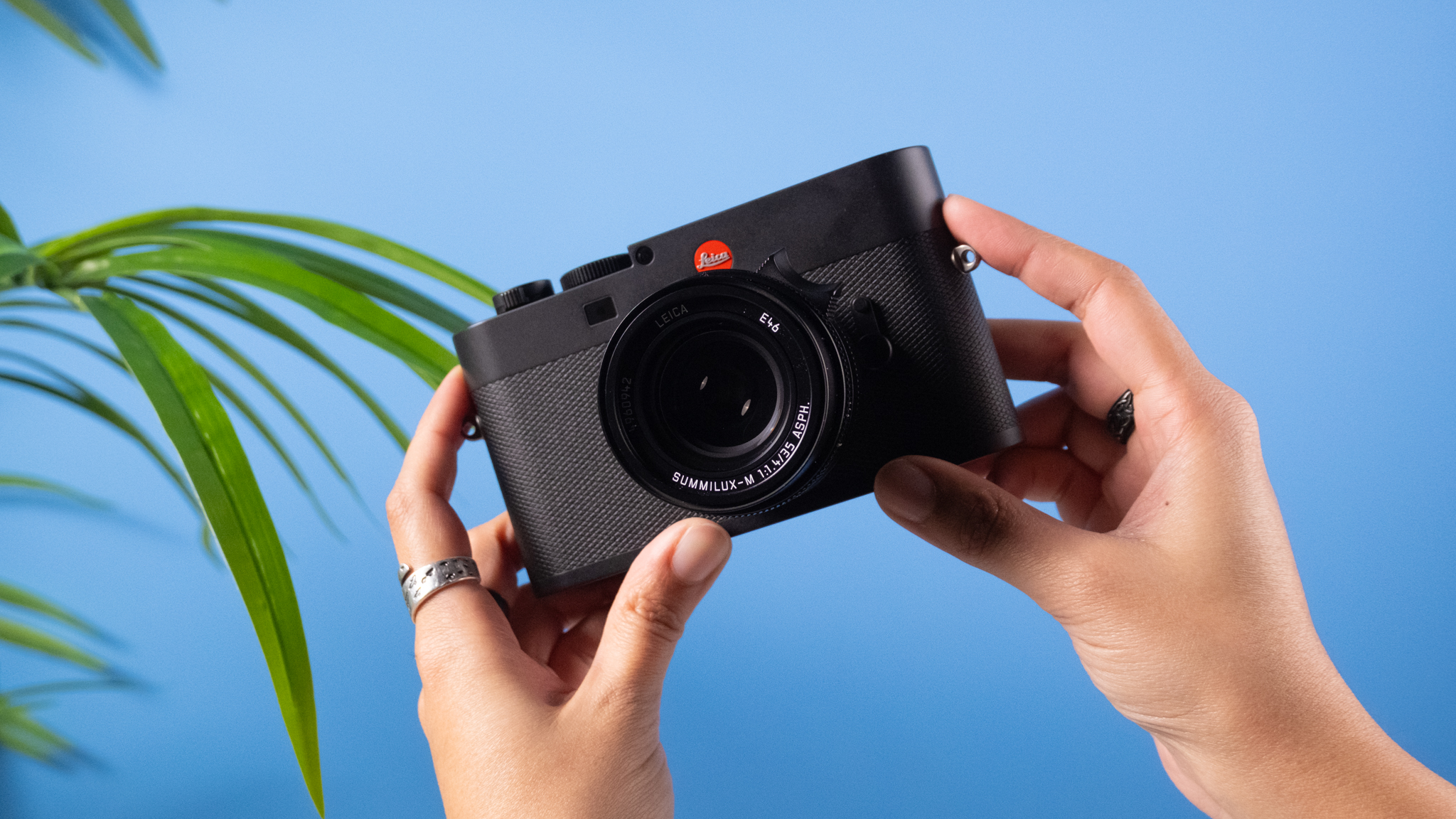 A Leica M EV1 rangefinder-style camera