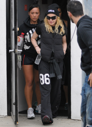 Madonna is seen at the gym on January 30, 2014 in Los Angeles, California